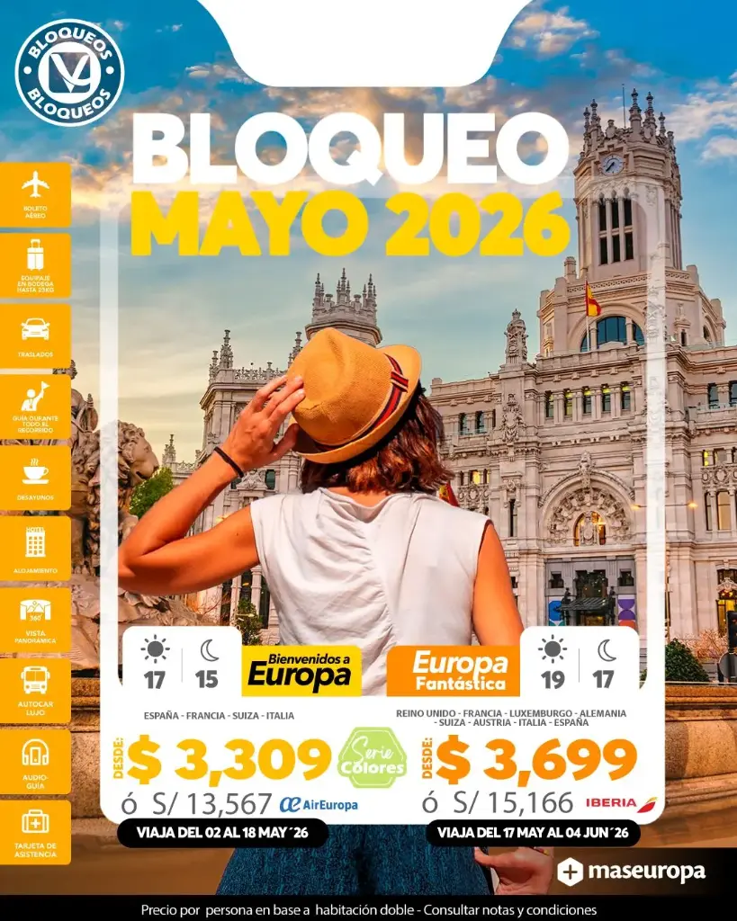 Paquetes a Europa