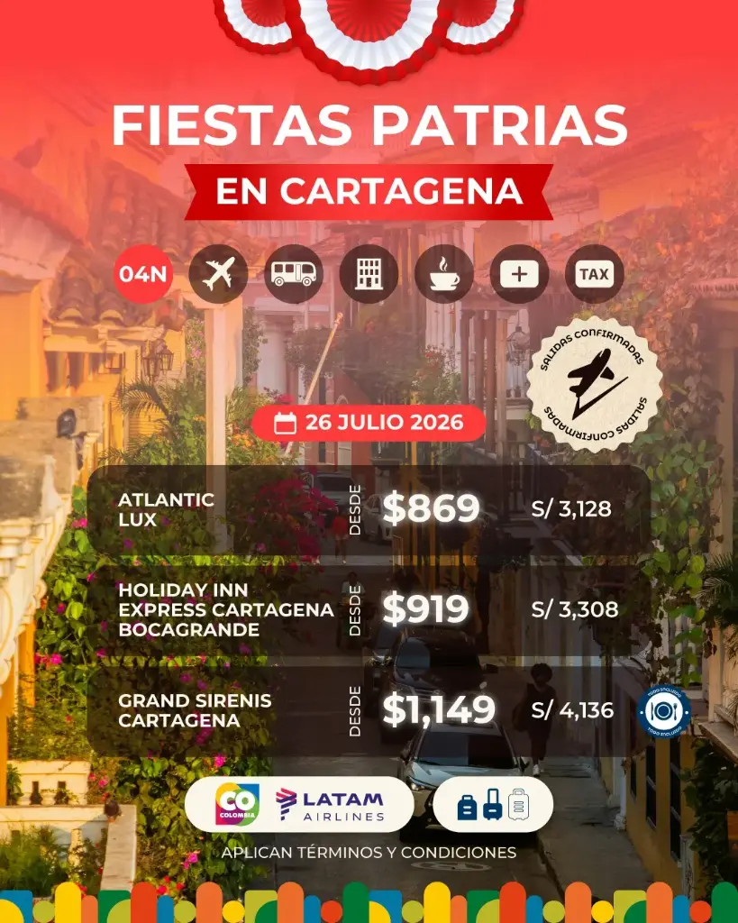 Fiestas Patrias en Cartagena
