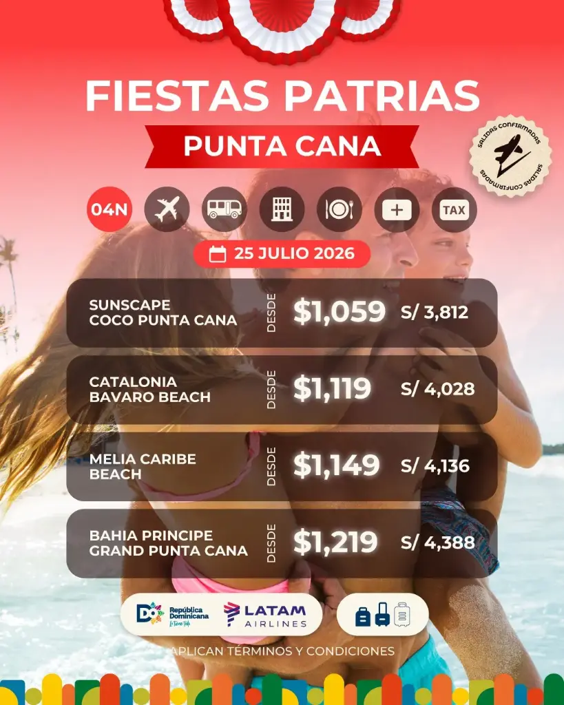 Fiestas Patrias en Punta Cana