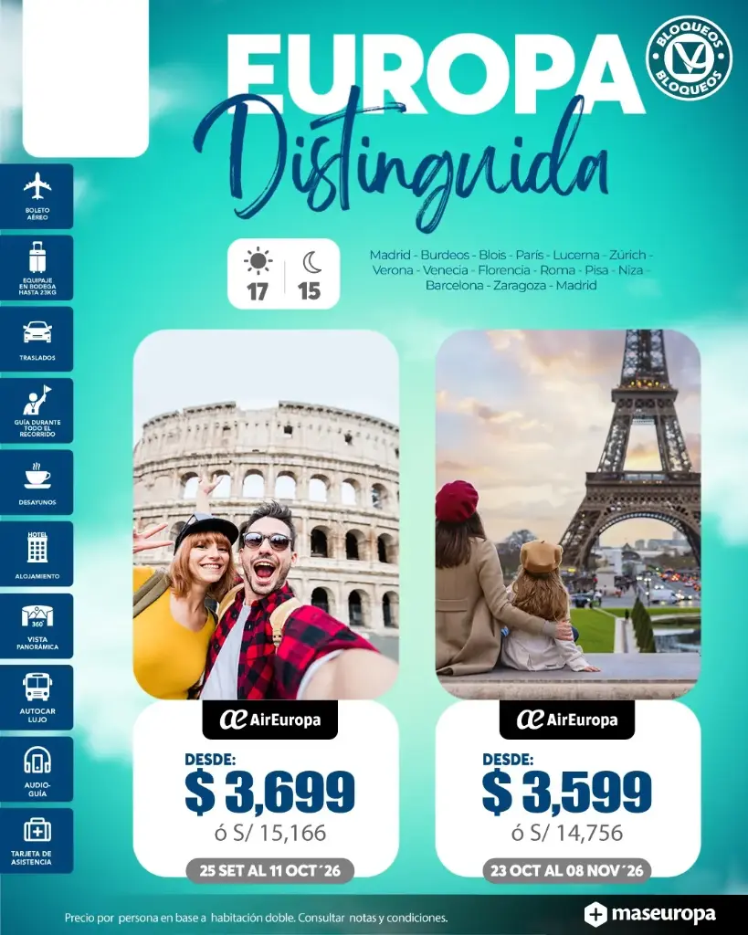 Paquete Europa Distinguida