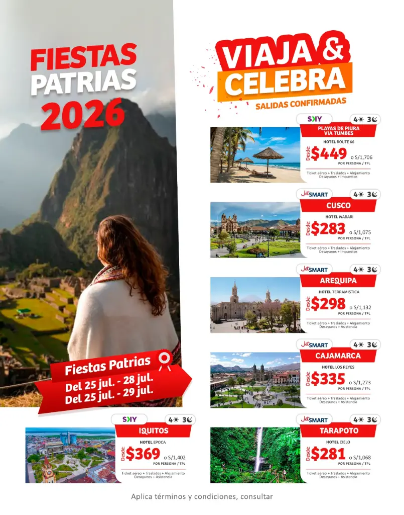 FIESTAS PATRIAS NACIONAL (Salidas Confirmadas)