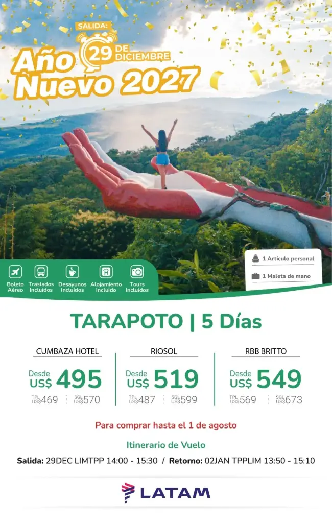 Año Nuevo Mágico en Tarapoto con LATAM