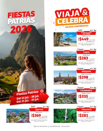 FIESTAS PATRIAS NACIONAL (Salidas Confirmadas)