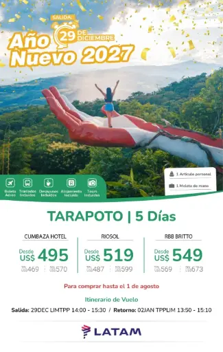 Año Nuevo Mágico en Tarapoto con LATAM