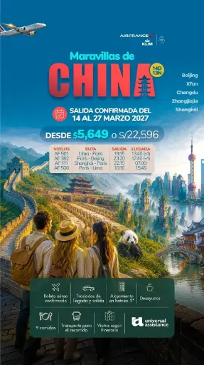 Maravillas de China con Vuelos Incluidos