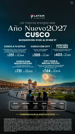 ¡Recibe el Año Nuevo 2027 en el Ombligo del Mundo! 🎉✈️